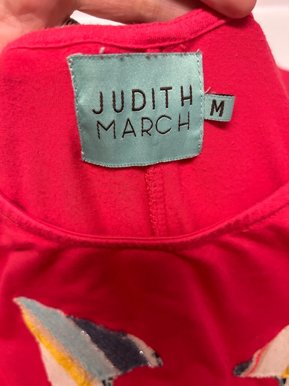 Judith March Coral Red Flowy Tank Tunic/Mini Dress - Picture 4 of 5